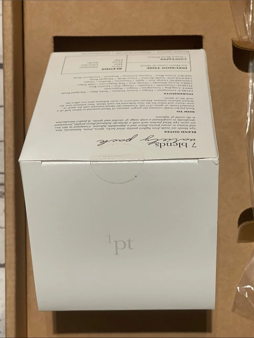 Teraforma 1pt one part Infusion Bottle Kit NIB